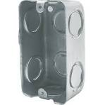 [#] CAJA METALICA TIPO PESADA (CAL 19) 2" X 4" ORIFICIOS 1/2", 3/4" PIEZA