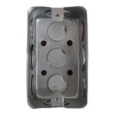 [#] CAJA METALICA TIPO PESADA (CAL 19) 2" X 5" ORIFICIOS 1/2", 3/4" PIEZA