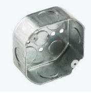 [#] CAJA METALICA TIPO REFORZADA (CAL 14) OCTONAL ORIFICIOS 1/2", 3/4" PIEZA