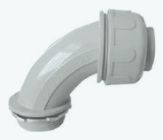 [#] CONECTOR CURVO PARA TUBO FLEXIBLE DE PVC DE 1/2" PIEZA