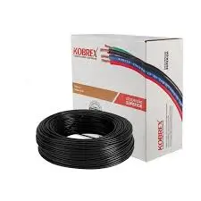 CABLE DE COBRE THW MCA. KOBREX CAL 12 POR CAJA DE 100 METROS NEGRO
